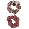 Sonoma Goods For Life® Solid Red & Multi Plaid 2-piece Scrunchie Set
