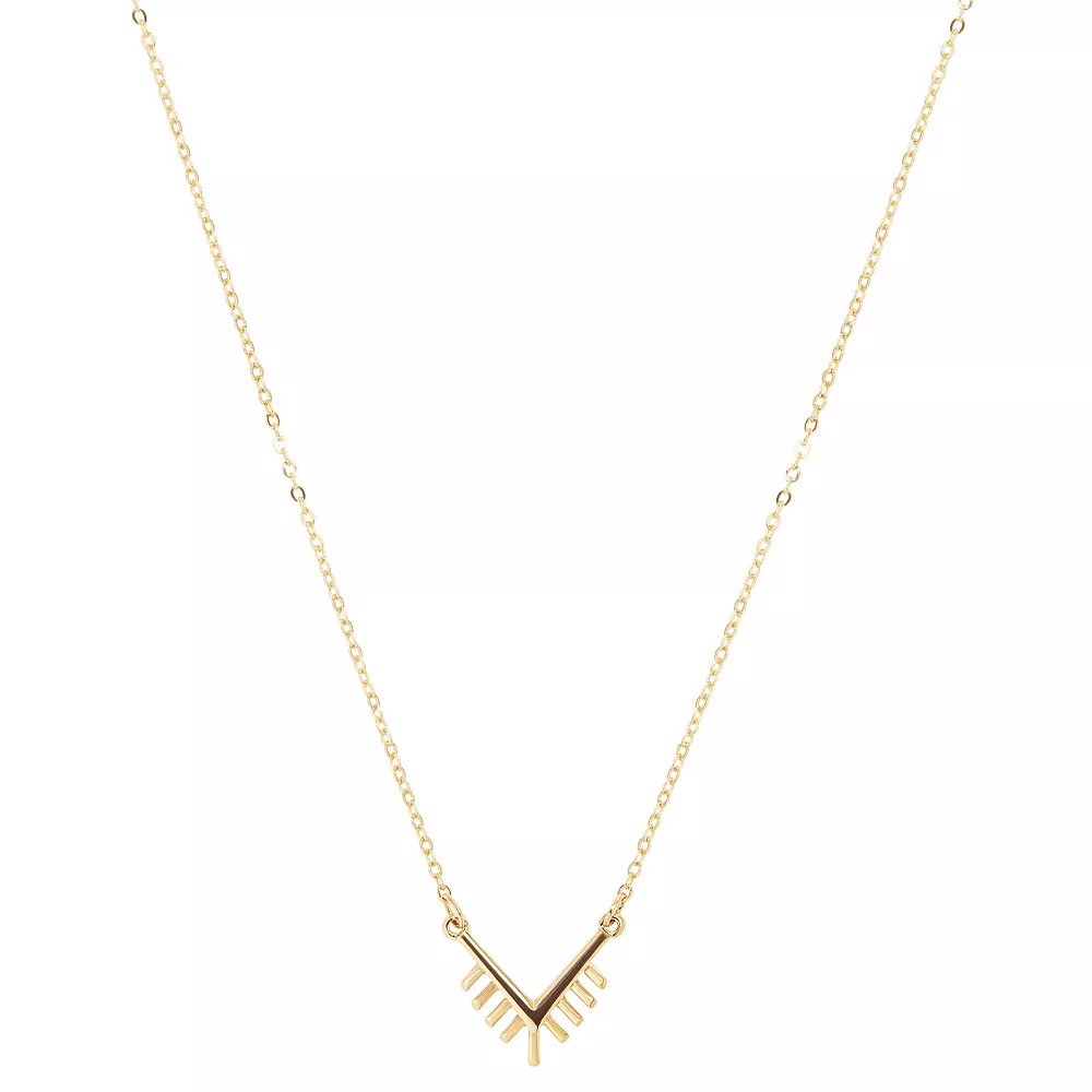 Sonoma Goods For Life® Gold Tone Skinny Chain With Casted Y Pendant Necklace 1 Sonoma Goods For Life® Gold Tone Skinny Chain With Casted Y Pendant Necklace