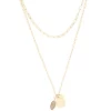 Sonoma Goods For Life® 2 Row Semi Charm Long Necklace