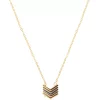 Sonoma Goods For Life® Two Tone Chevron Pendant Necklace