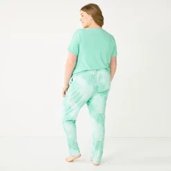 Plus Size Sonoma Goods For Life® 3-piece Pajama Top, Pajama Shorts & Pajama Pants Sleep Set -Sonoma Goods For Life Shop 5879135 ALT