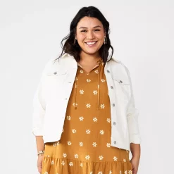 Plus Size Sonoma Goods For LifeĀ® Premium Denim Jacket