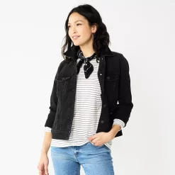 Women's Sonoma Goods For Life® Denim Jacket 9 Women's Sonoma Goods For Life® Denim Jacket -Sonoma Goods For Life Shop 5923729 Black Wash