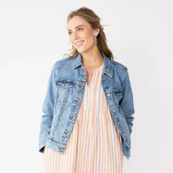 Women's Sonoma Goods For Life® Denim Jacket 8 Women's Sonoma Goods For Life® Denim Jacket -Sonoma Goods For Life Shop 5923729 Light Wash
