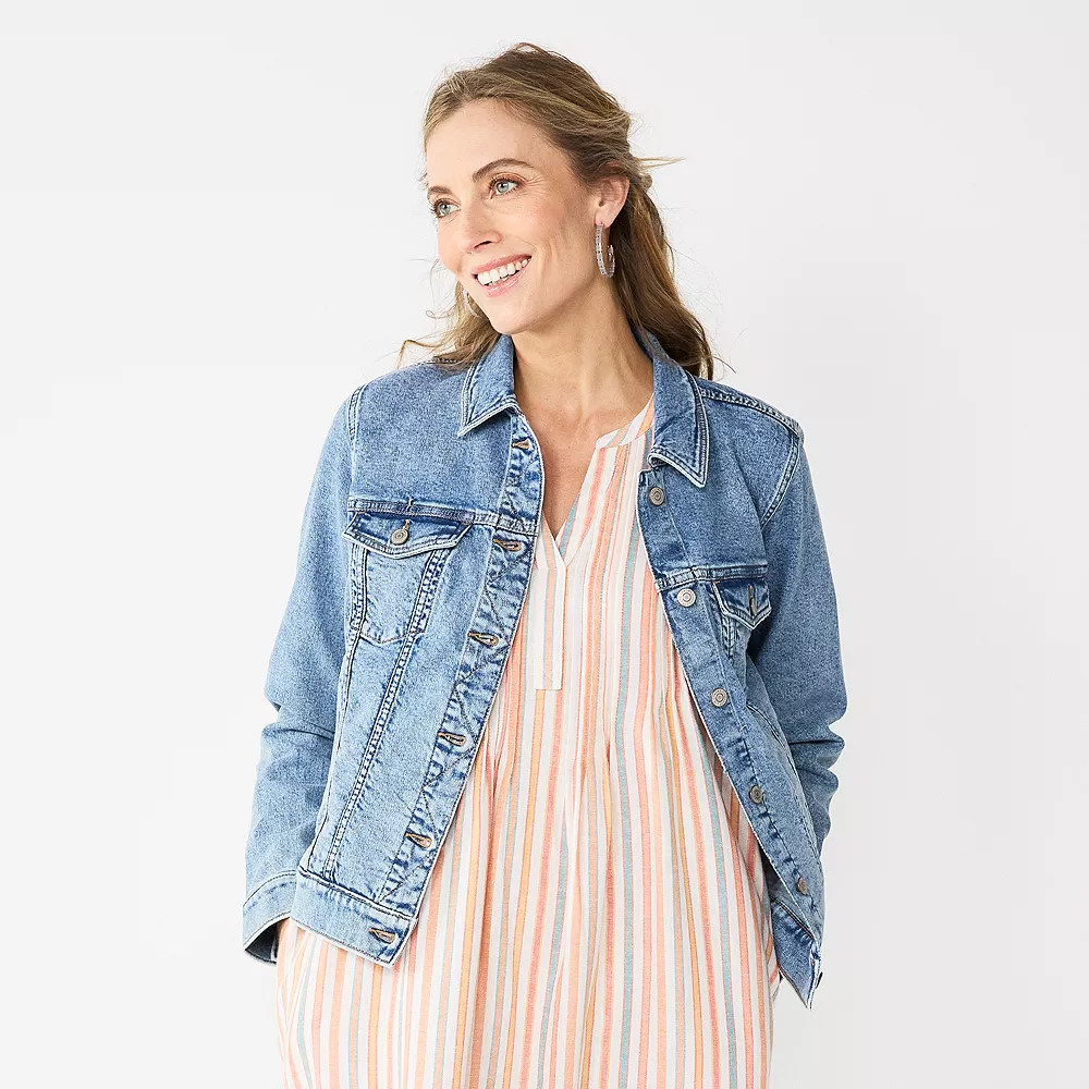 Women's Sonoma Goods For Life® Denim Jacket 3 Women's Sonoma Goods For Life® Denim Jacket - Image 3