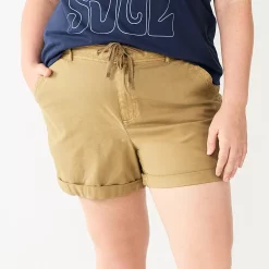 Plus Size Sonoma Goods For Life® Utility Shorts -Sonoma Goods For Life Shop 5926948 Khaki