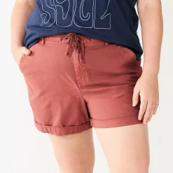 Plus Size Sonoma Goods For Life® Utility Shorts -Sonoma Goods For Life Shop 5926948 Maron Petl