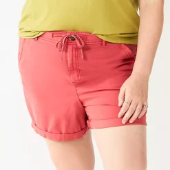Plus Size Sonoma Goods For Life® Utility Shorts -Sonoma Goods For Life Shop 5926948 Pink