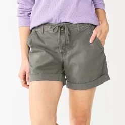 Women's Sonoma Goods For Life® Utility Shorts -Sonoma Goods For Life Shop 5927776 Light Gray