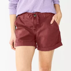 Women's Sonoma Goods For Life® Utility Shorts -Sonoma Goods For Life Shop 5927776 Maroon