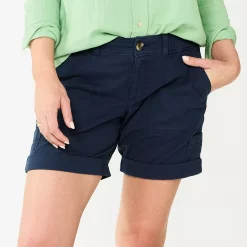 Petite Sonoma Goods For Life® Utility Bermuda Shorts -Sonoma Goods For Life Shop 5927882 Navy