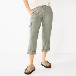 Women's Sonoma Goods For Life® Cargo Utility Capri Pants -Sonoma Goods For Life Shop 5928818 Light Gray