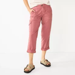 Women's Sonoma Goods For Life® Cargo Utility Capri Pants -Sonoma Goods For Life Shop 5928818 Mauve