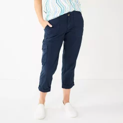 Women's Sonoma Goods For Life® Cargo Utility Capri Pants -Sonoma Goods For Life Shop 5928818 Navy