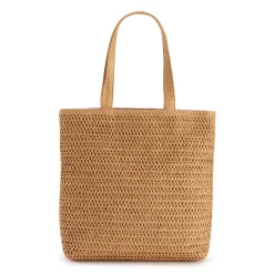 Sonoma Goods For Life® Straw Shopper Tote Bag -Sonoma Goods For Life Shop 5931658 Dark Natural