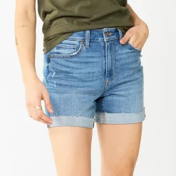 Women's Sonoma Goods For Life® Premium Denim Shorts -Sonoma Goods For Life Shop 5932297 Medium Light Wash