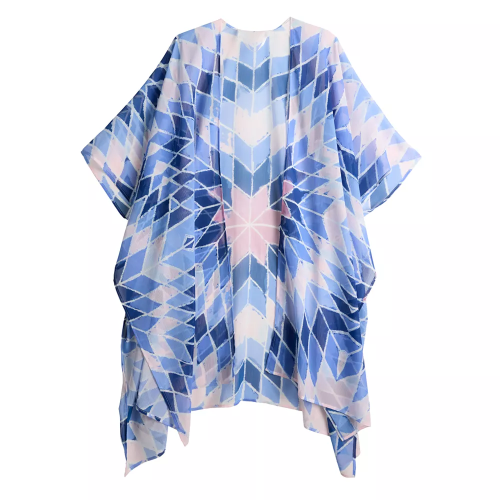 Women's Sonoma Goods For Life® Patchwork Long Ruana 3 Women's Sonoma Goods For Life® Patchwork Long Ruana - Image 3