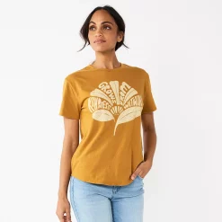 Women's Sonoma Goods For Life® Relaxed Graphic Tee 20 Women's Sonoma Goods For Life® Relaxed Graphic Tee -Sonoma Goods For Life Shop 5974706 Gold Kindness