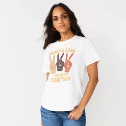 Women's Sonoma Goods For Life® Relaxed Graphic Tee 21 Women's Sonoma Goods For Life® Relaxed Graphic Tee -Sonoma Goods For Life Shop 5974706 Ivory Peace