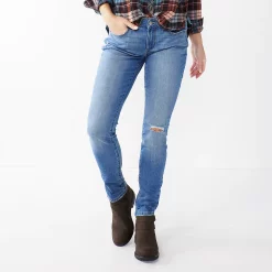 Women's Sonoma Goods For Life® Supersoft Stretch Midrise Skinny Jeans -Sonoma Goods For Life Shop 6124976 Donner Destructed